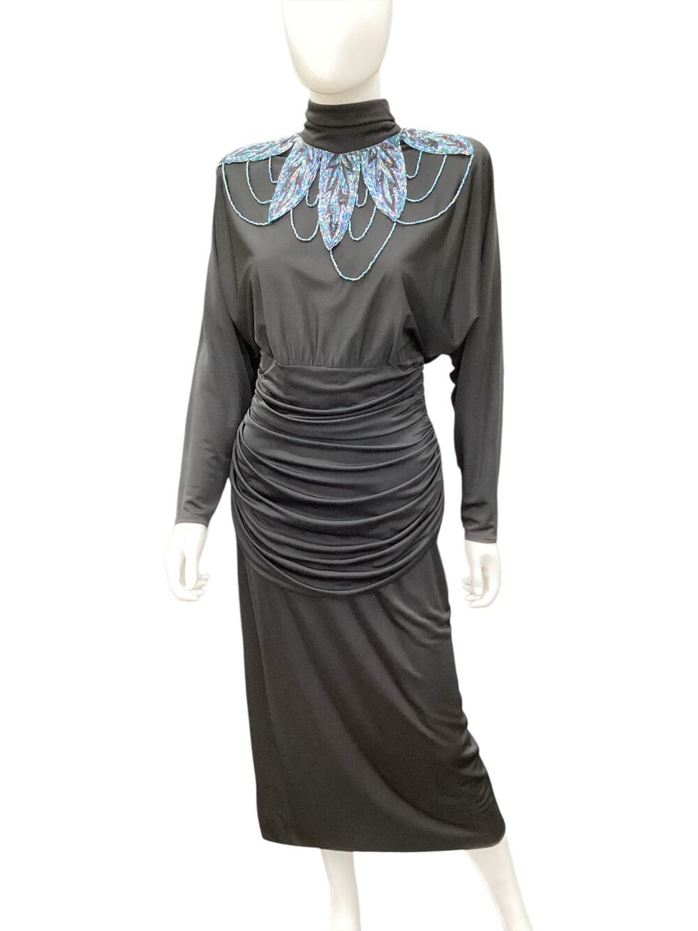 Vintage Neiman Marcus Dress Women’s Size S 80’s Gorgeous LittleBlack Dress Beads